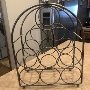 Vintage silver wine rack